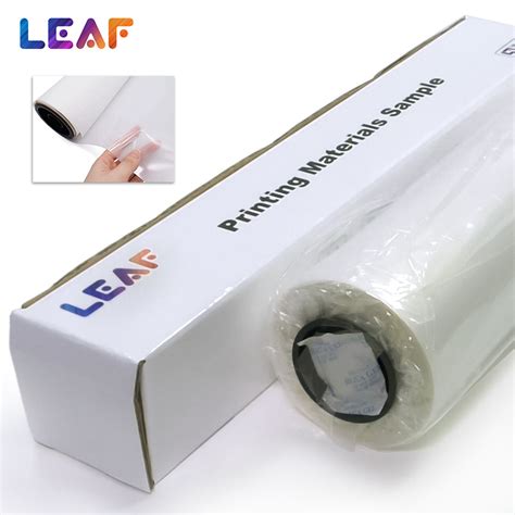 Leaf Dtf Film Hot Peel Cold Peel Single Double Side Printing Dtf Pet