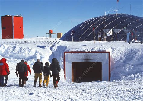 Antarctic research base - Stock Image - E215/0294 - Science Photo Library