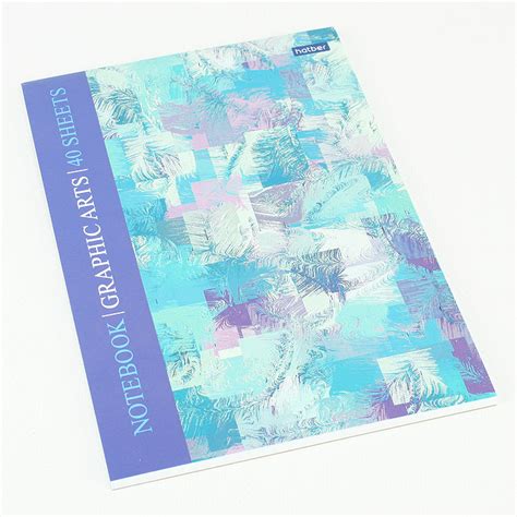Блокнот А5 40л. "Graphic Arts" жесткая подложка, глянц.ламин., на ...