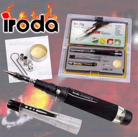 Pro Iroda Solderpro W Butane Gas Soldering Iron Kit Catalytic Tip Hot