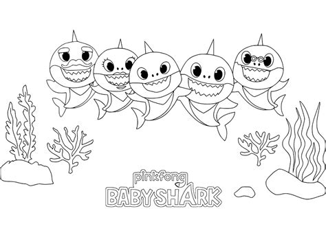 Daddy Shark Coloring Pages - Shark Coloring Pages Printable | Free ...