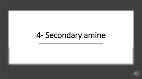 SOLUTION: 30 secondary amines - Studypool