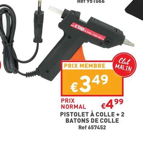 Offre Pistolet à Colle 2 Bâtons De Colle chez Trafic