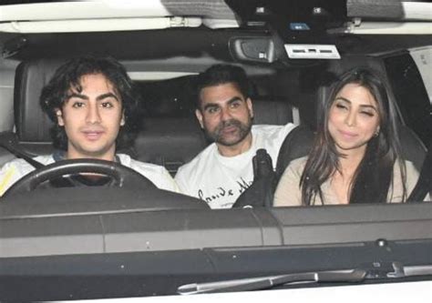 arbaaz khan  sshura khan step    dinner outing  arhaan