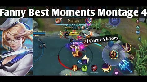 Fanny Best Moments Montage 4 Fanny Maniac Moments Mobile Legends Youtube