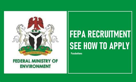 FEPA Recruitment 2023 2024 Application Form Portal Environment