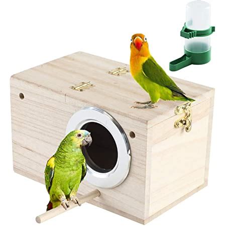 Amazon Gindoor Parakeet Nesting Box Transparent Bird House For