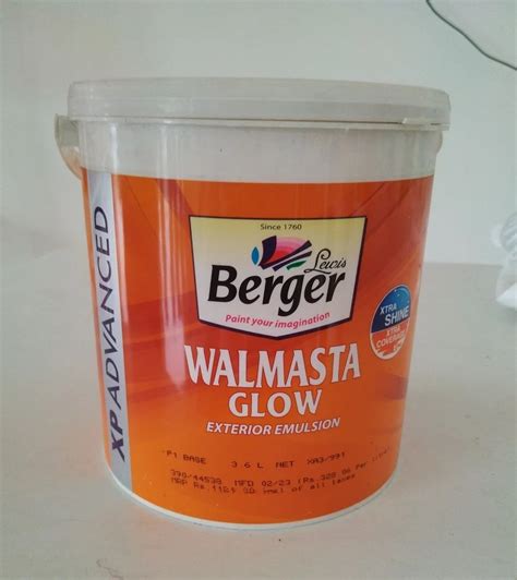 L Berger Walmasta Glow Exterior Emulsion Paint At Rs Bucket