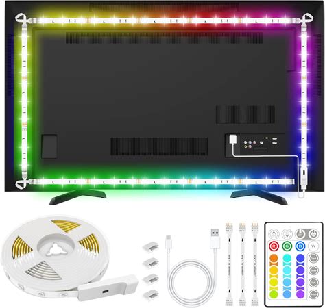 Amazon ONSTUY LED Strip Lights 6 56ft For 40 60in TV USB LED TV