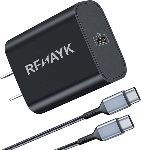 Rfnayk Super Fast Charger Type C 25w Usb C Wall Charger With 6 6ft Phone Charger