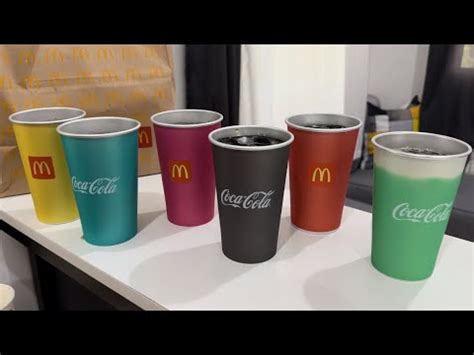 Mcdonalds Color Changing Cups Comparison All Colors Youtube