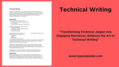 Different Examples Of Technical Writing