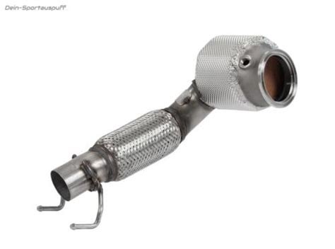 HJS Edelstahl Ø70mm Downpipe mit Kat Mini Cooper S JCW F54 F55 F56