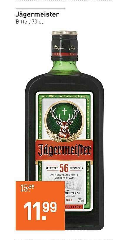 Jagermeister Bitter 70 Cl Aanbieding Bij Gall And Gall 1foldersnl