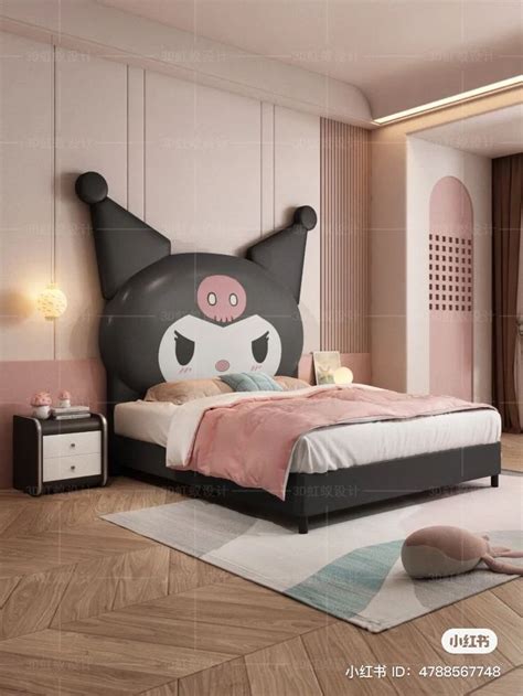 Kuromi Bedroom Kız Yatak Odası Güzel Yatak Odası Yatak