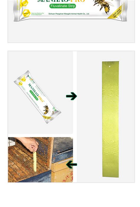 Buy Wangshi Manhao-pro Bee Strip For Varroa Mite Control from Sichuan ...