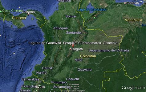 Guatavita Colombia Map