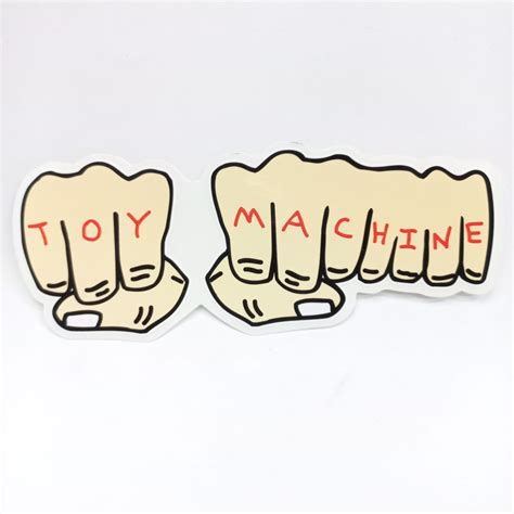Toy Machine Sticker Peach And Bones