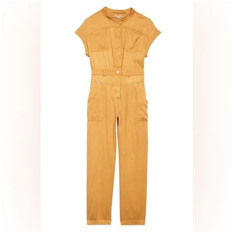 Habitual Bottoms Habitual Kids Yellow Utility Jumpsuit Girls 4