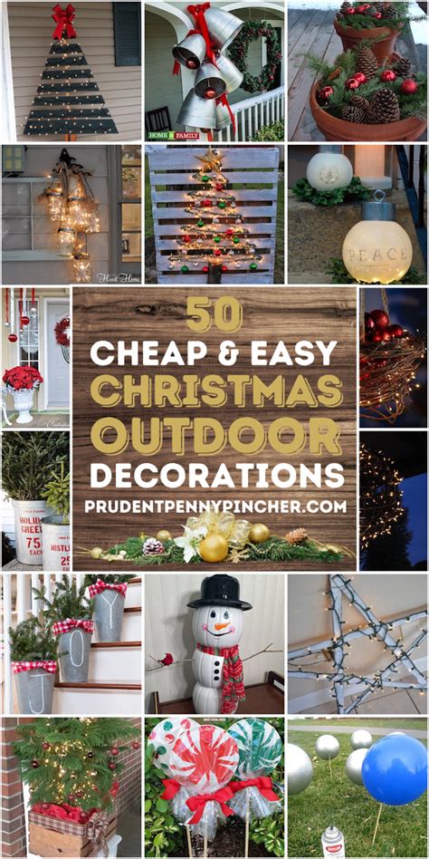 50 cheap easy diy outdoor christmas decorations – Artofit