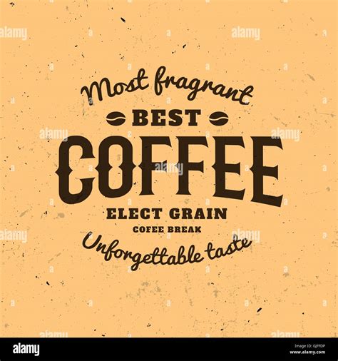 Isolated coffee logo. Retro style logotype. Modern font. Calligraphic writing Stock Vector Image ...