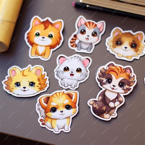 funny animal face stickers 3