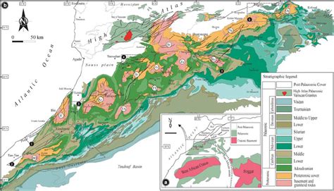 A Location Of The Anti Atlas Within The Main Structural Domains Of