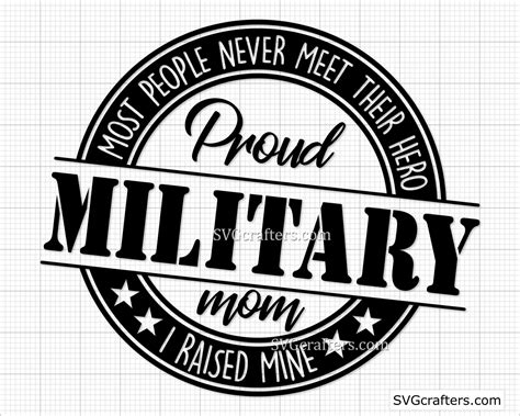 Proud Military Mom Svg Army Svg Navy Wife Svg Military Svg Etsy