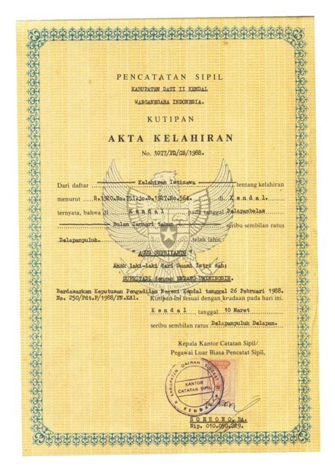 Pdf Akta Lahir Ijazah Dokumen Tips