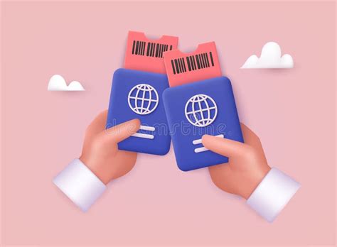 Hands With Passport And Air Tickets Air Travel Concept Business Trip