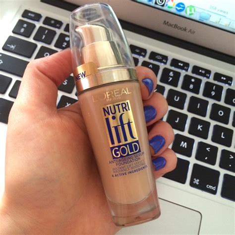 Review LOreal Nutri Lift Gold Anti Ageing Serum Foundation Review