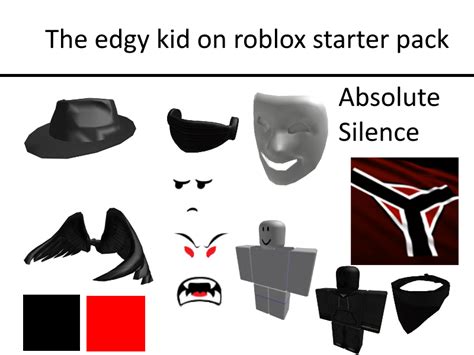 The Edgy Kid On Roblox Starter Pack Rroblox