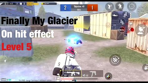 Finally My M416 Glacier Level 5 On Hit Effect Pubg Mobile 1v1 Room