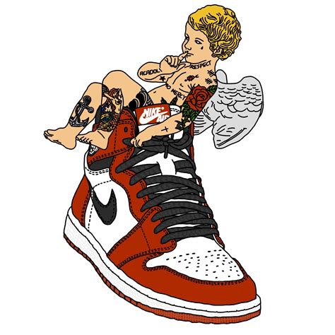 Jordan 1 Sketch at PaintingValley.com | Explore collection of Jordan 1 ...