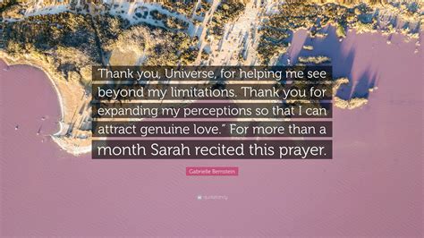 Gabrielle Bernstein Quote Thank You Universe For Helping Me See