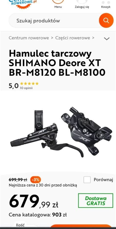 Hamulec tarczowy SHIMANO Deore XT BR M8120 BL M8100 Góra OLX pl