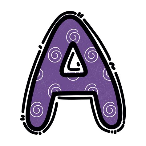 alphabet letter png purple color cute design  png
