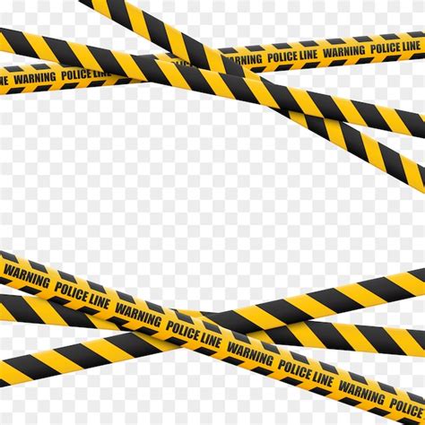 Premium Vector Caution Lines Isolated Warning Tapes