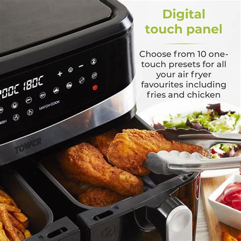 Tower Vortx 9l Dual Basket Air Fryer T17088 Joyces