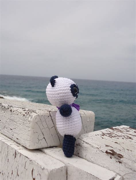 Panda Toy Knit Toy Mini Knitted Bear Plush Panda Bear Teddy