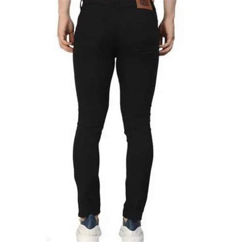 Plain Men Knee Cut Slim Fit White Jeans 28 Black At Best Price In Sitapur