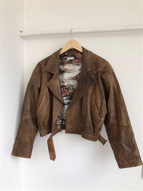 Vintage y2k vtg Crazy Horse Leather Jacket Silky touch lining | Grailed