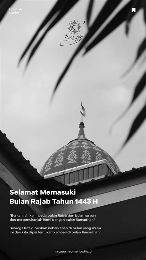 Selamat Memasuki Bulan Rajab Tahun 1443 H Tipografi Tipografi Desain