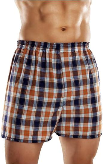 3 Pairs Of Mens Traditional Woven Poly Cotton Boxer Shorts With Elasticated Waistband