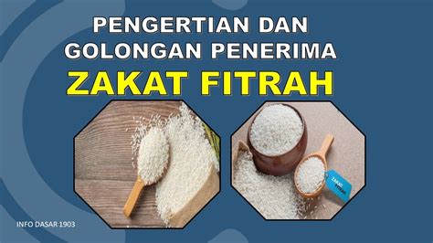 Pengertian Dan Golongan Penerima Zakat Fitrah YouTube