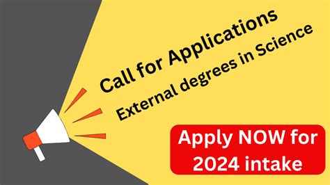 Bsc External Degree Programmes 2024 Intake Faculty Of Science