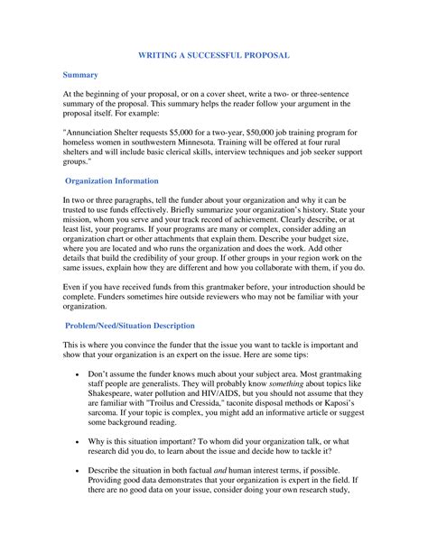 Proposal Writing Examples Format Pdf Tips