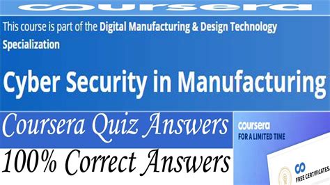 Cyber Security In Manufacturing Coursera Quiz Answers Week All