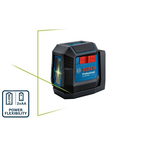 Bosch Ft Dual Power Battery Green Beam Self Leveling Cross Line