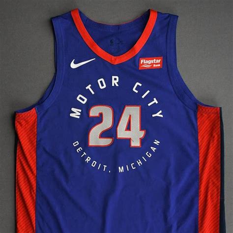 Mason Plumlee - Detroit Pistons - Game-Worn City Edition Jersey ...